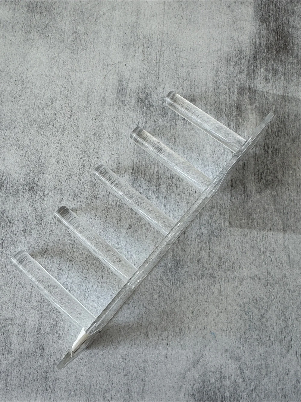 Acrylic Clear Ring Display by Bead Landing 5 rods